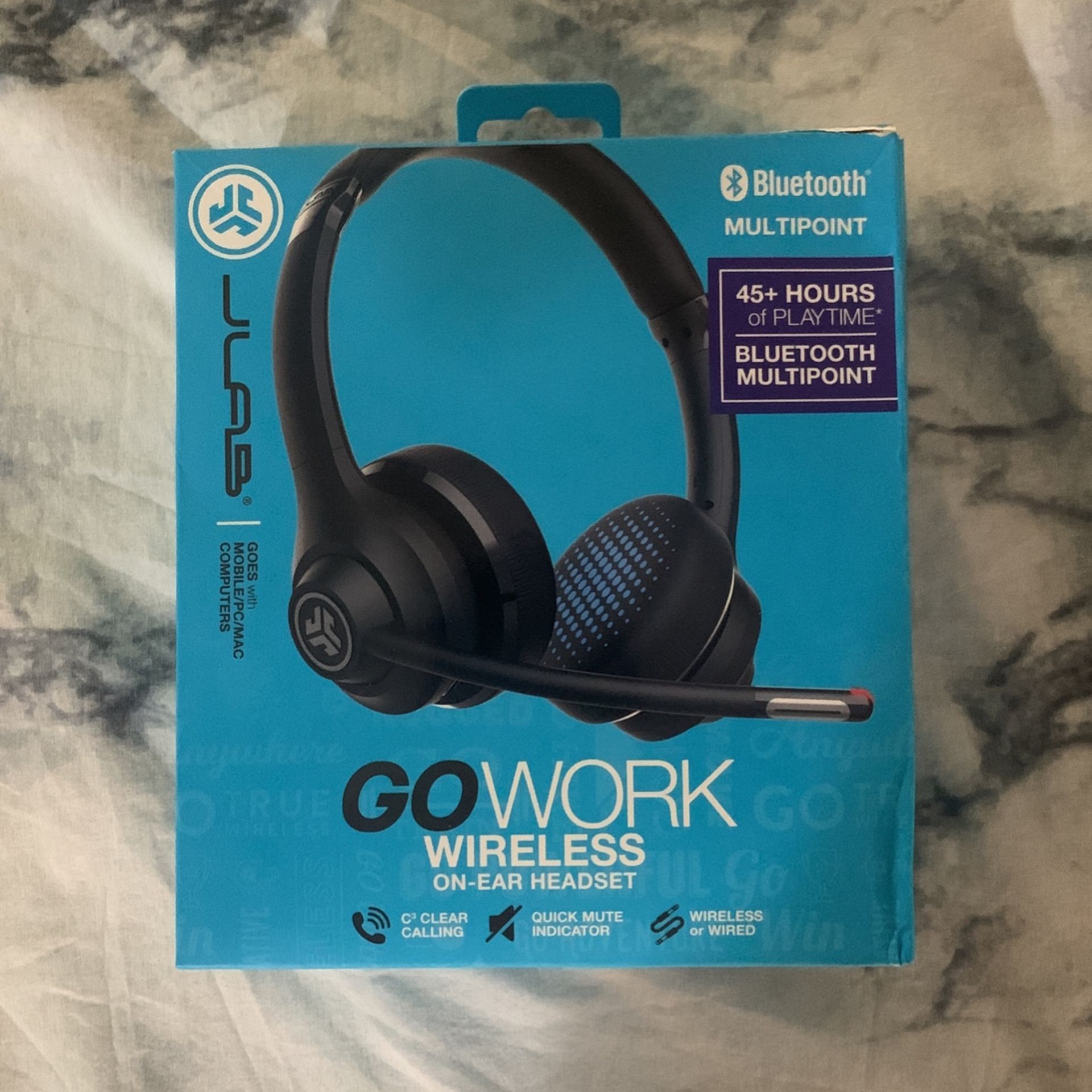 Wireless Bluetooth On Ear Headset - For Phone Calls!