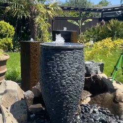 Custom Mesmerizing Stone Effect Outdoor Water Feature
