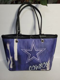 Dallas Cowboys Bradford Exchange Team Sprit Tote Bag 18" Blue Black NFL