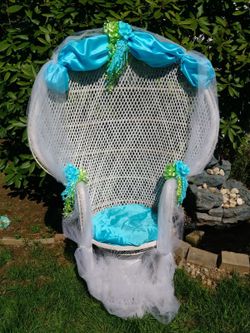 Wicker chair for baby shower..bridal shower..etc