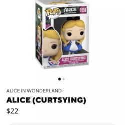 Funko Pop! Alice in Wonderland Alice (Curtsying) Vinyl Figure