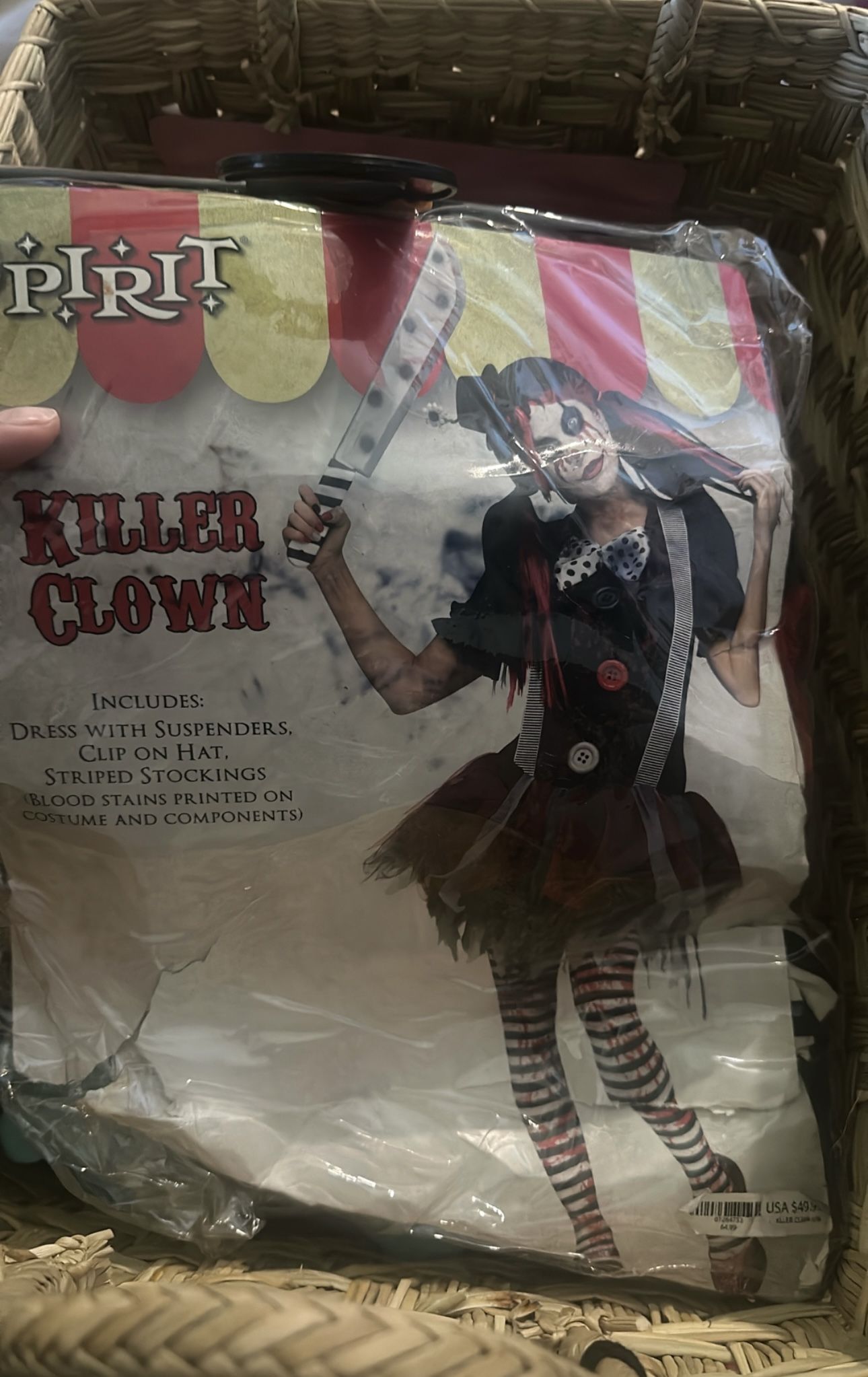 Killer Clown Costume 