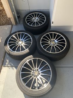 Rims and tires almost new two months drove in only 225/45 R18”