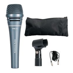 American Audio VPS-80 Supercardioid Dynamic All-Purpose Microphone with 15' Cable & Accessories