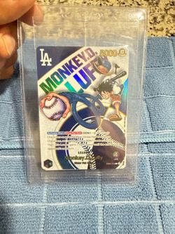 2025 DODGERS X ONE PIECE MONKEY D LUFFY PROMO CARD EB02-010 - SEALED