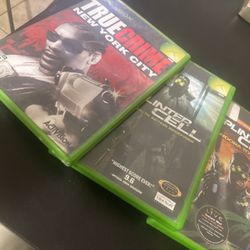 Xbox Games  True Crimes Splinter Cell