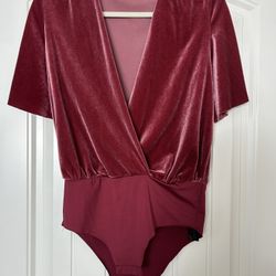 Zara Velvet Bodysuit 