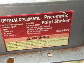 CENTRAL PNEUMATIC PAINT MIXER