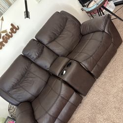 Used Brown Leather Couches