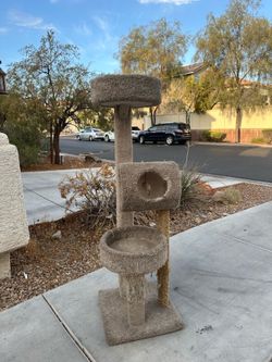 66” Multi-Level Cat Tree Condo with Scratching Posts & Perches