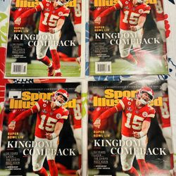 ( 4 ) Patrick Mahomes Sports Illustrated Magazines