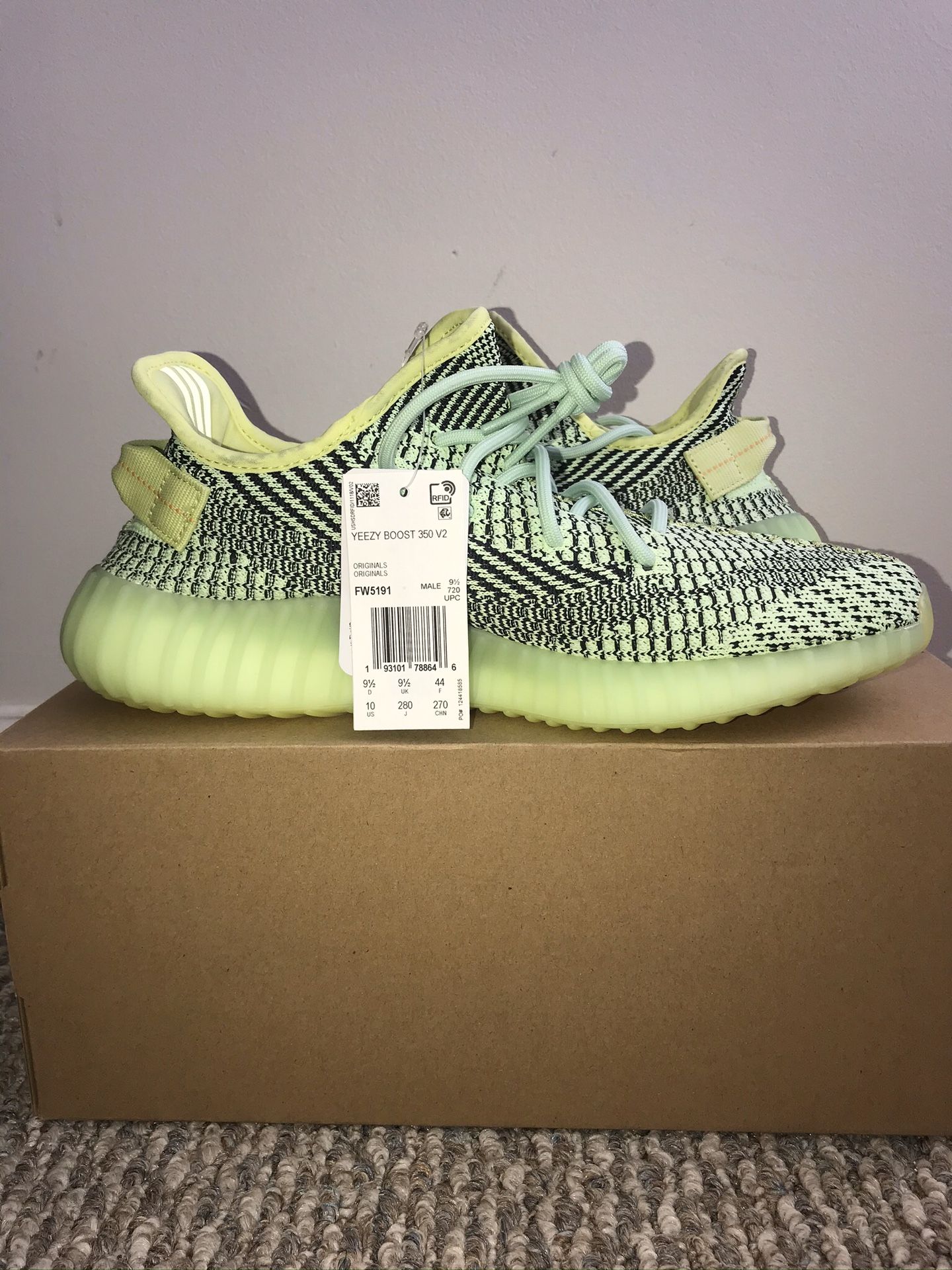 Yeezy boost yeezreel (non reflective) size (10)