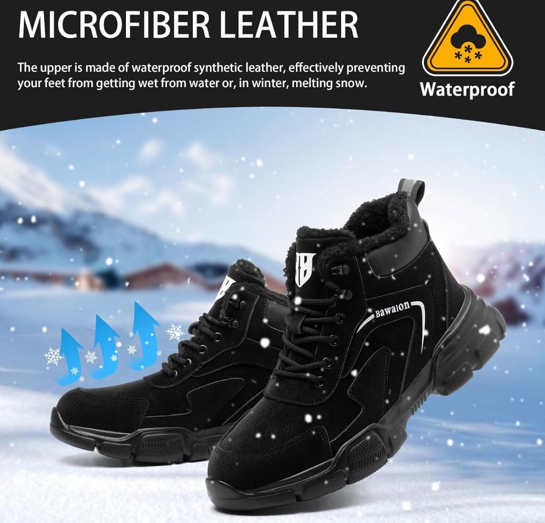 “Waterproof Steel Toe Work Boots – Lightweight, durable, and slip-resistant. Designed for comfort and protection in various work environments. 12.5 M