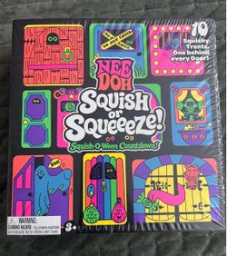 Needoh squish or squeeze halloween countdown