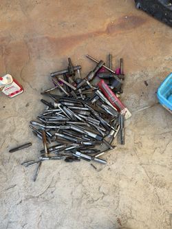 Large Lot of Drill Bits and Taps