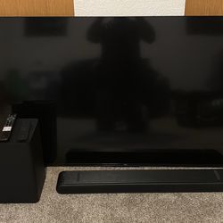 55” TCL Tv With Surround