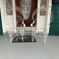 Wright Iron Peacock Chairs 