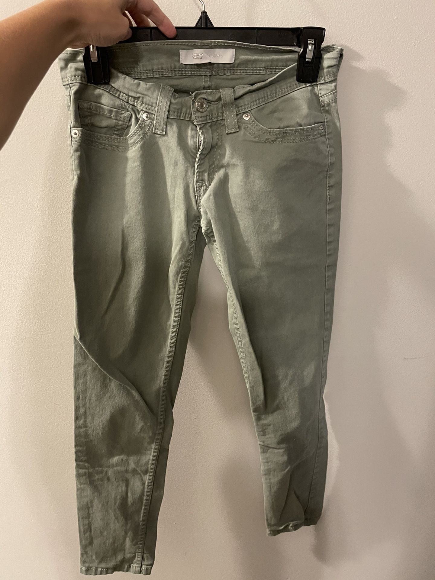 Green Levi Pants - W25