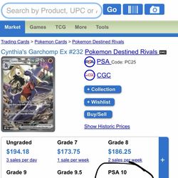 Selling my PSA graded cards