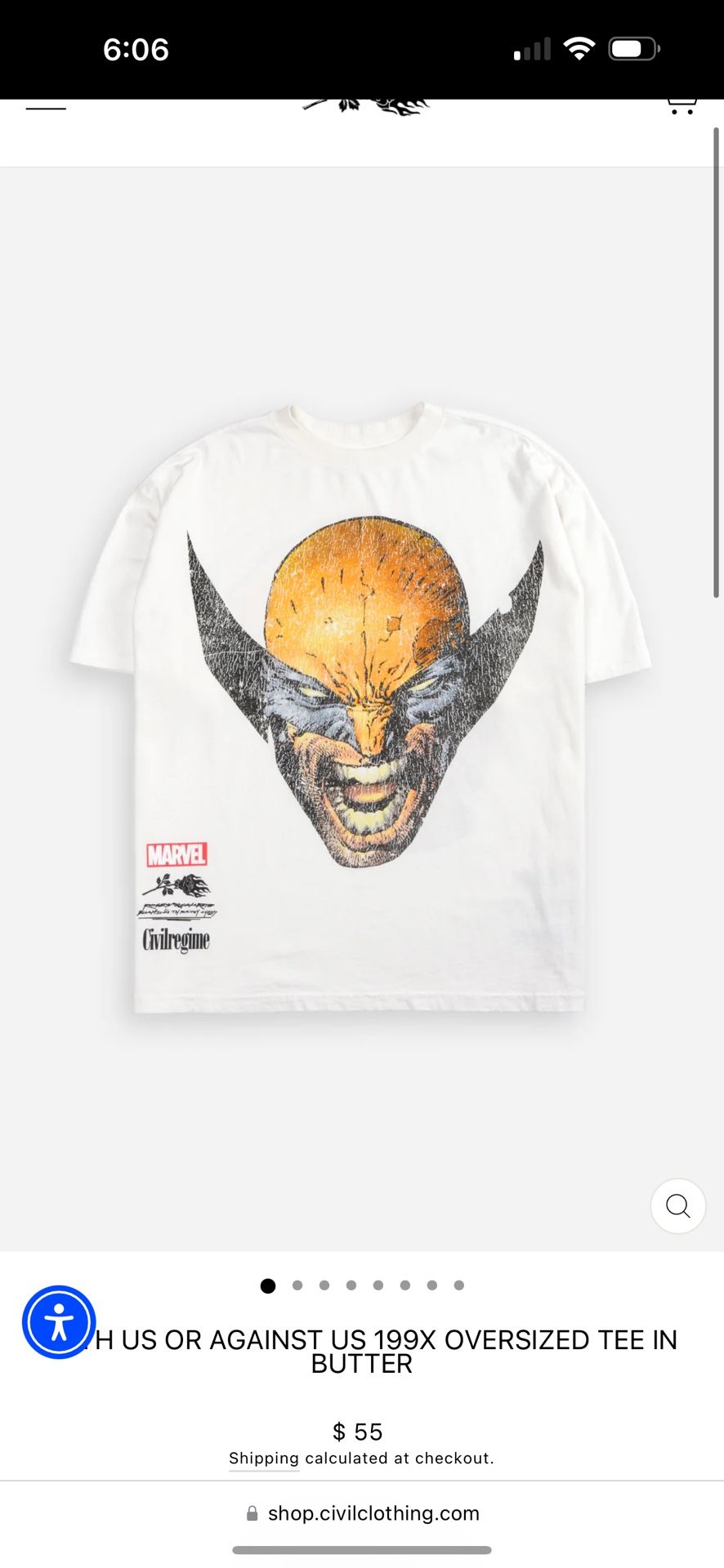 Civil regime x Deadpool & Wolverine x darc sport ( Size M )