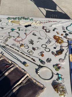 Yard sale! Jewelry, cleaning supplies, etc