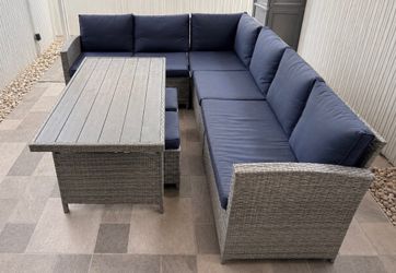 Patio Furniture   Blue/gray