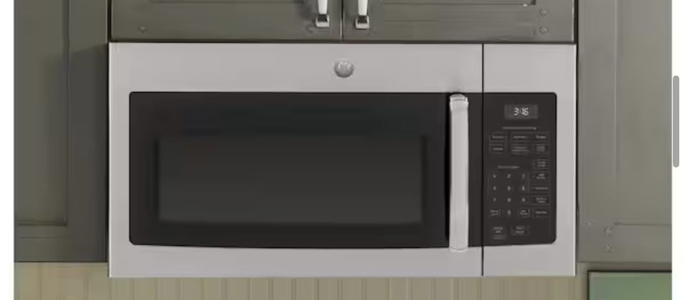 GE 1.6 cu. ft. Over-the-Range Microwave in Stainless Steel