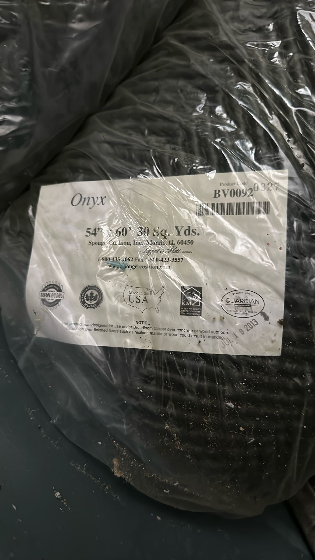 120 Yards 60 Ounce Rubber Pad New