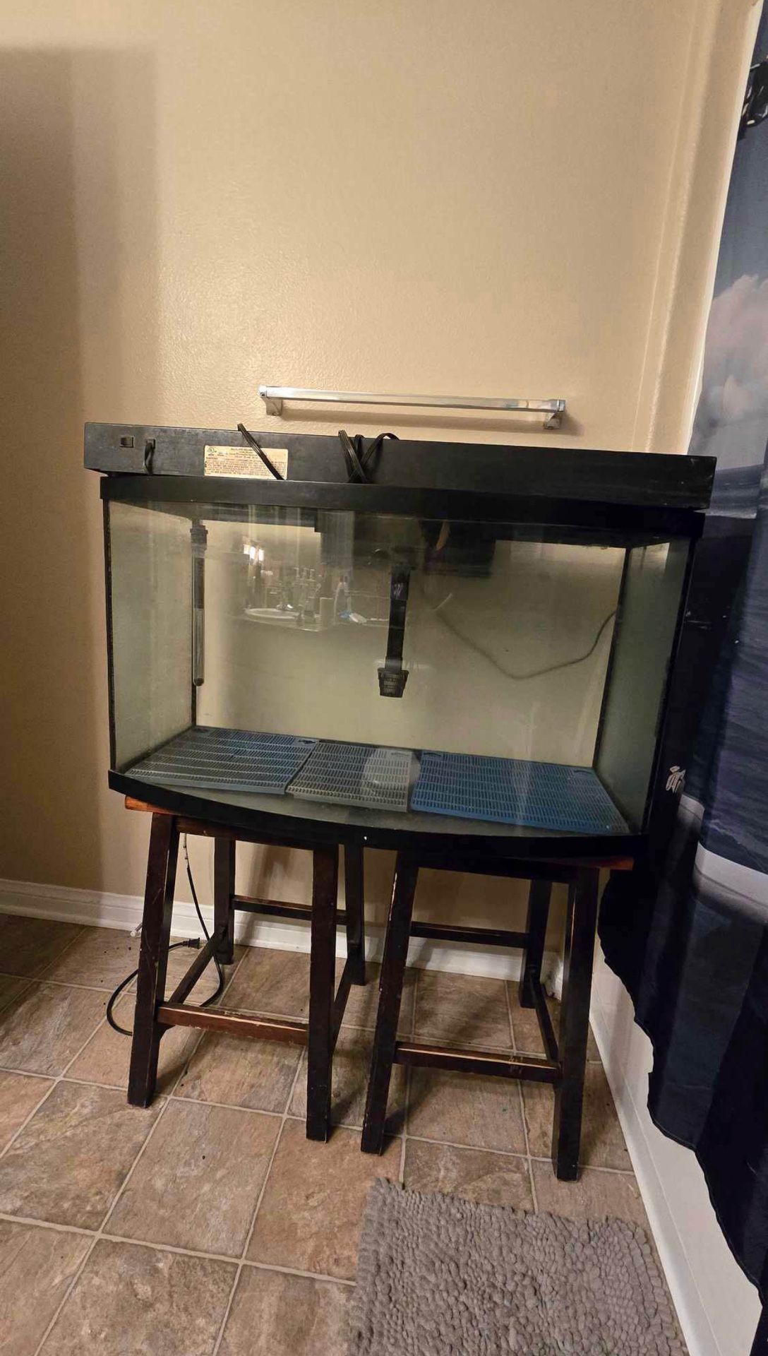 40 Gallon Bow Front Aquarium Complete Setup