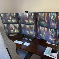 6 Monitor Computer Setup