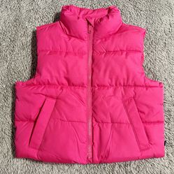 Gap Kids ColdControl Relaxed Puffer Vest Bright Pink Size Small