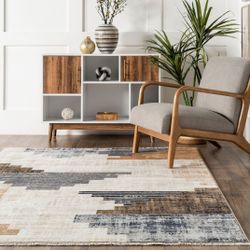 modern abstract rug