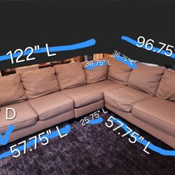 Grey Modular Sevtional Couch