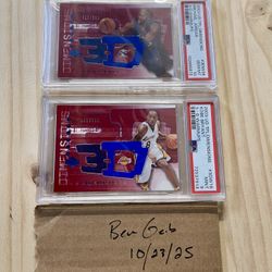 Michael Jordan And Kobe Bryant PSA Basketball Lot!