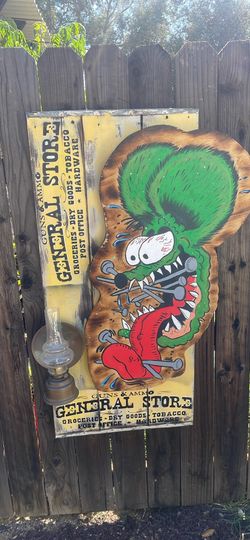 Rat fink wall art