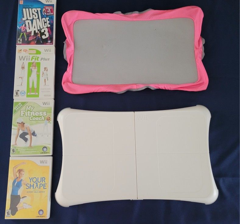 Nintendo Wii Balance Board + 4 games