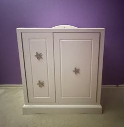 American Girl doll storage cabinet
