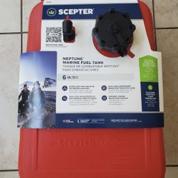 New 6 Gallon Scepter Neptune Portable Marine Fuel Gas Tank