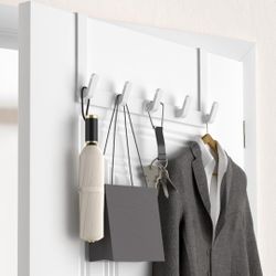 Over The Door Hooks Hanger for Heavy Winter Coat - 80 lb Capacity