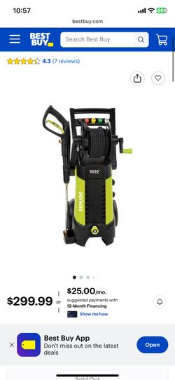 Sun Joe 2030 PSI Pressure Washer (New In Box)