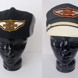 Harley Davidson Cabbie Hat & Captains Hat