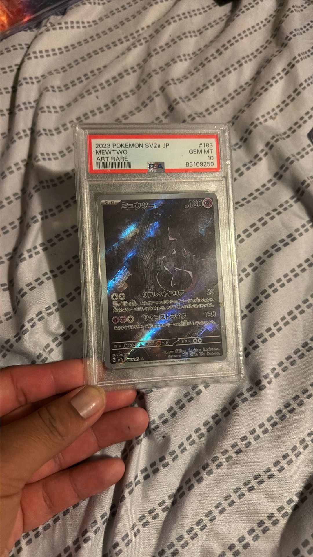 2023 Pokemon SV2a JP Mewtwo PSA 10