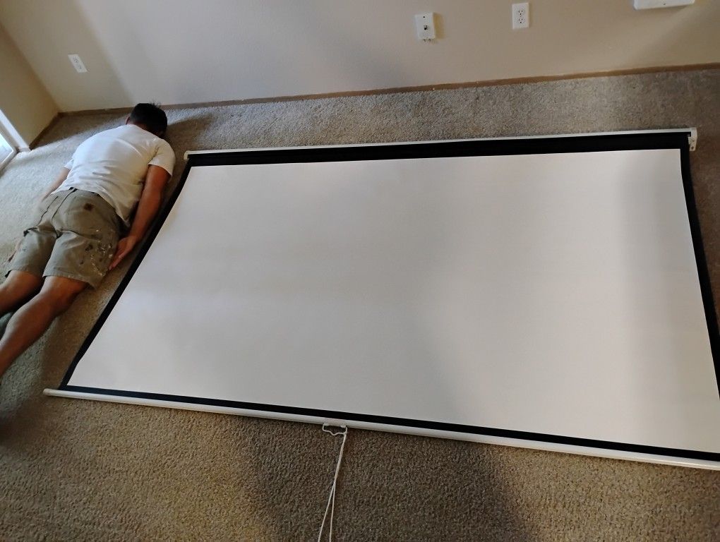 Retractable Projector Screen. (Screen Only)