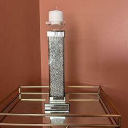 Ashley’s Accent Candleholder, Mirrored