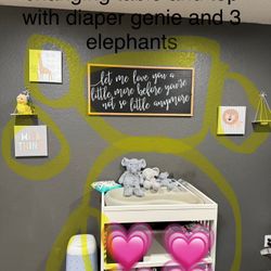 Changing Table W/ Diaper Genie 