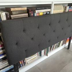 Full Headboard Charcoal Gray