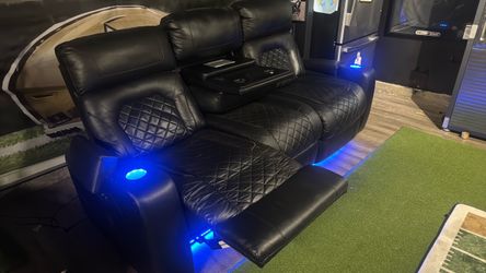 Black Leather Couch