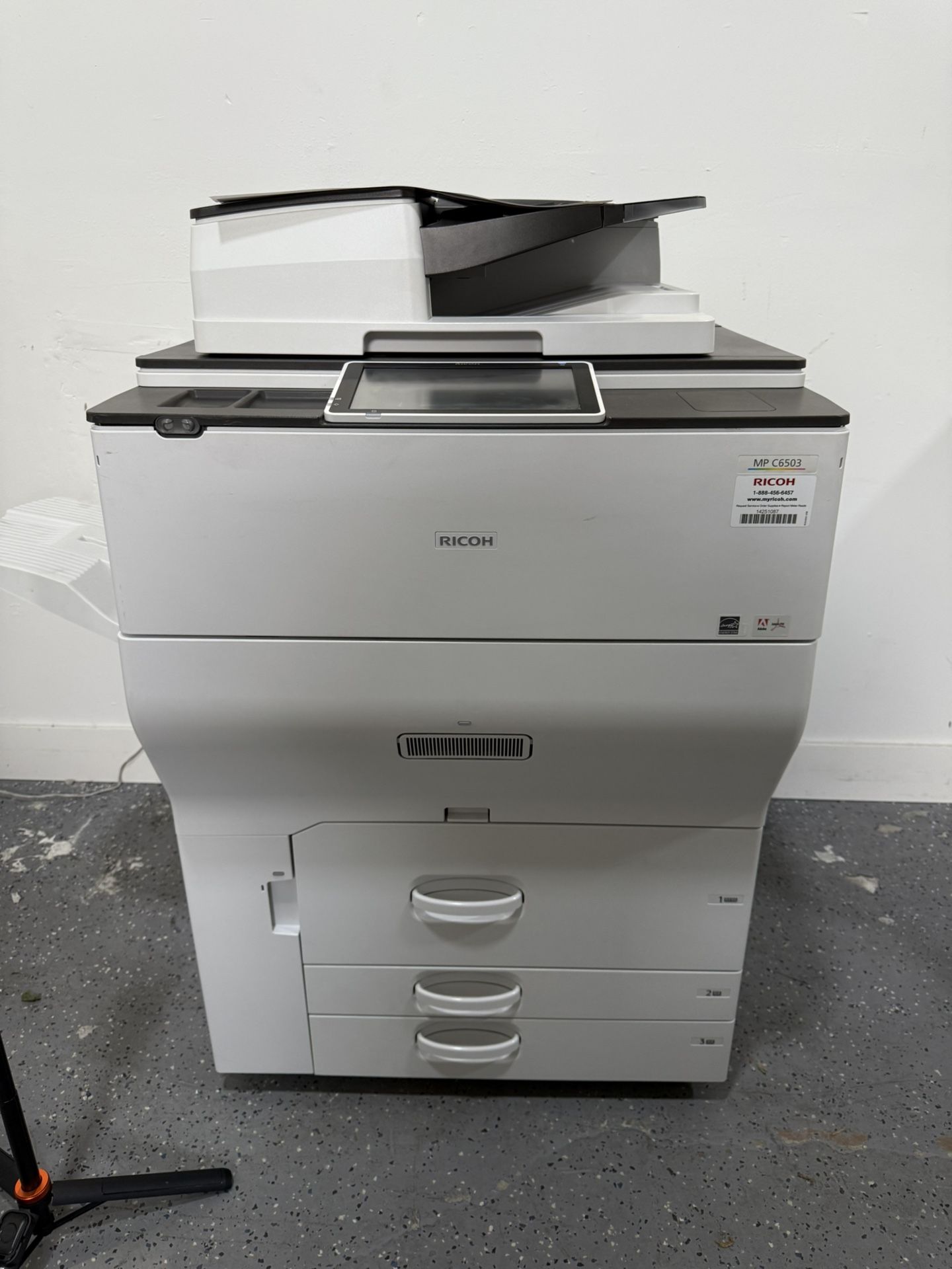 Ricoh Mp C6503 Large Format Printer Copier Machine Laser