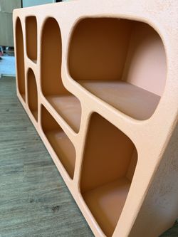Orange Wooden Media Console