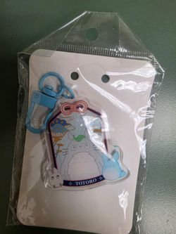 Anime Character Keychain with Blue Clip